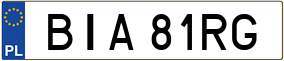 Truck License Plate